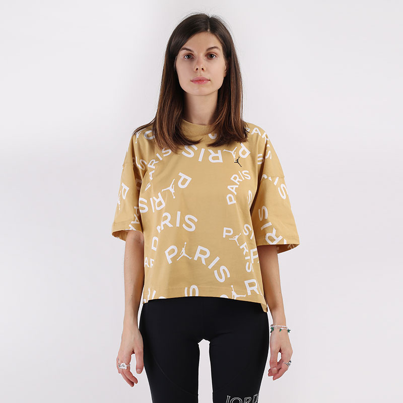 Женская футболка Jordan Paris Saint-Germain Boxy Short-Sleeve T-Shirt (CU5696-723)  - цена, описание, фото 3